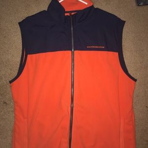 Southern tide orange and navy vest